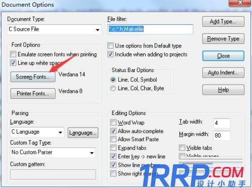 source insight如何設置字體大小？